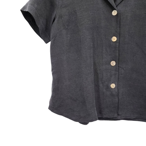 Nomadic Traders Women's Silk Linen Boxy Fit Shirt Lagenlook- M - Picture 4 of 6